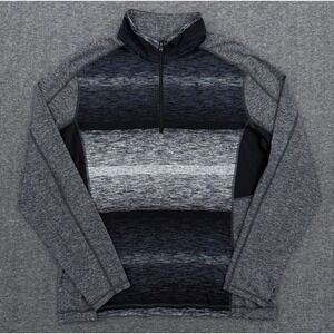 Lululemon Pullover Mens XXL Gray Black Heather Surge Warm Half Zip Sweater Gym